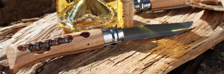 Нож со штопором Opinel №10 VRI (INOX) 10см (Бук / нерж. Сталь)